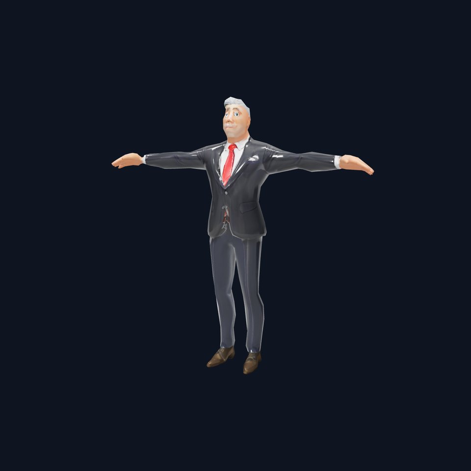 Stylish Businessman Character model pack